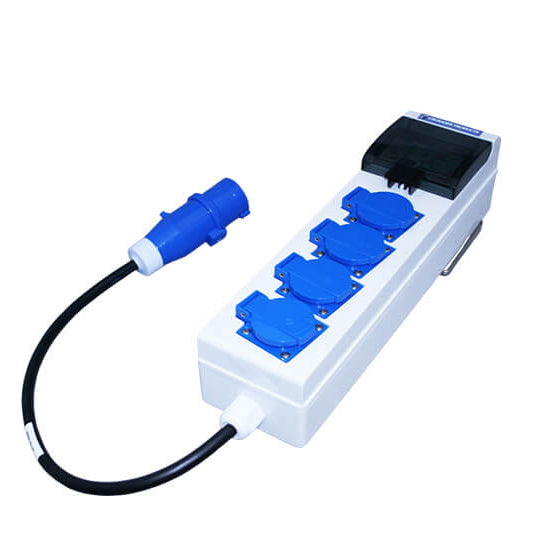 Tent and caravan plug socket with 10A circuit breaker and 50 cm cable - Haba