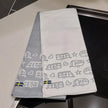 Theedoek - keukenhanddoek camper of caravan print - wit/grijs - set van 2 stuks - Pufz