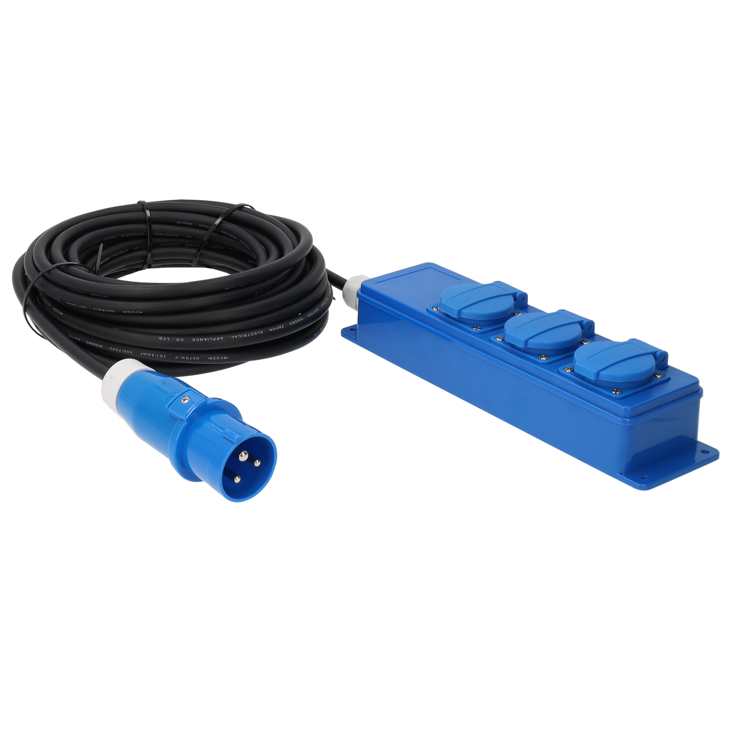 Extension cable with CEE plug and triple socket - Haba