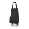 opvouwbare trolley van 30 liter in black opengevouwen