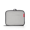 opvouwbare trolley van 30 liter in herringbone grey dichtgevouwen 