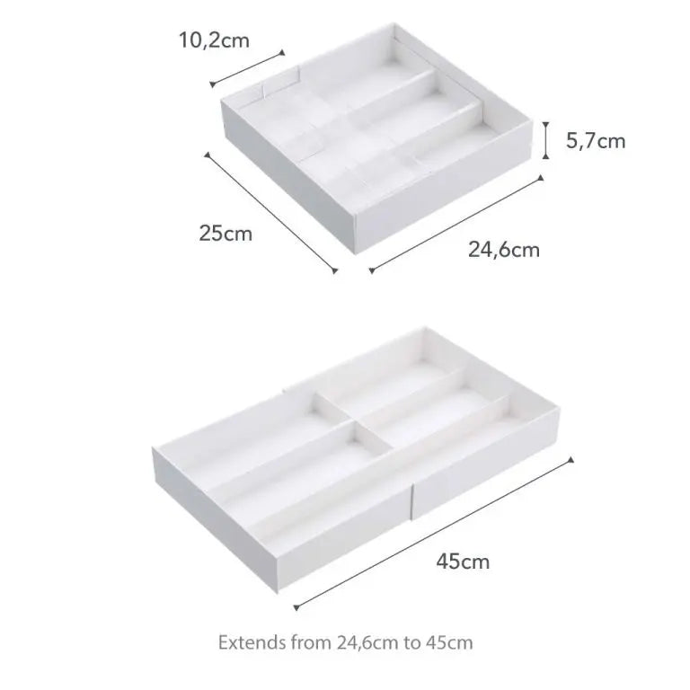 Extendable cutlery drawer organizer Tower - Yamazaki