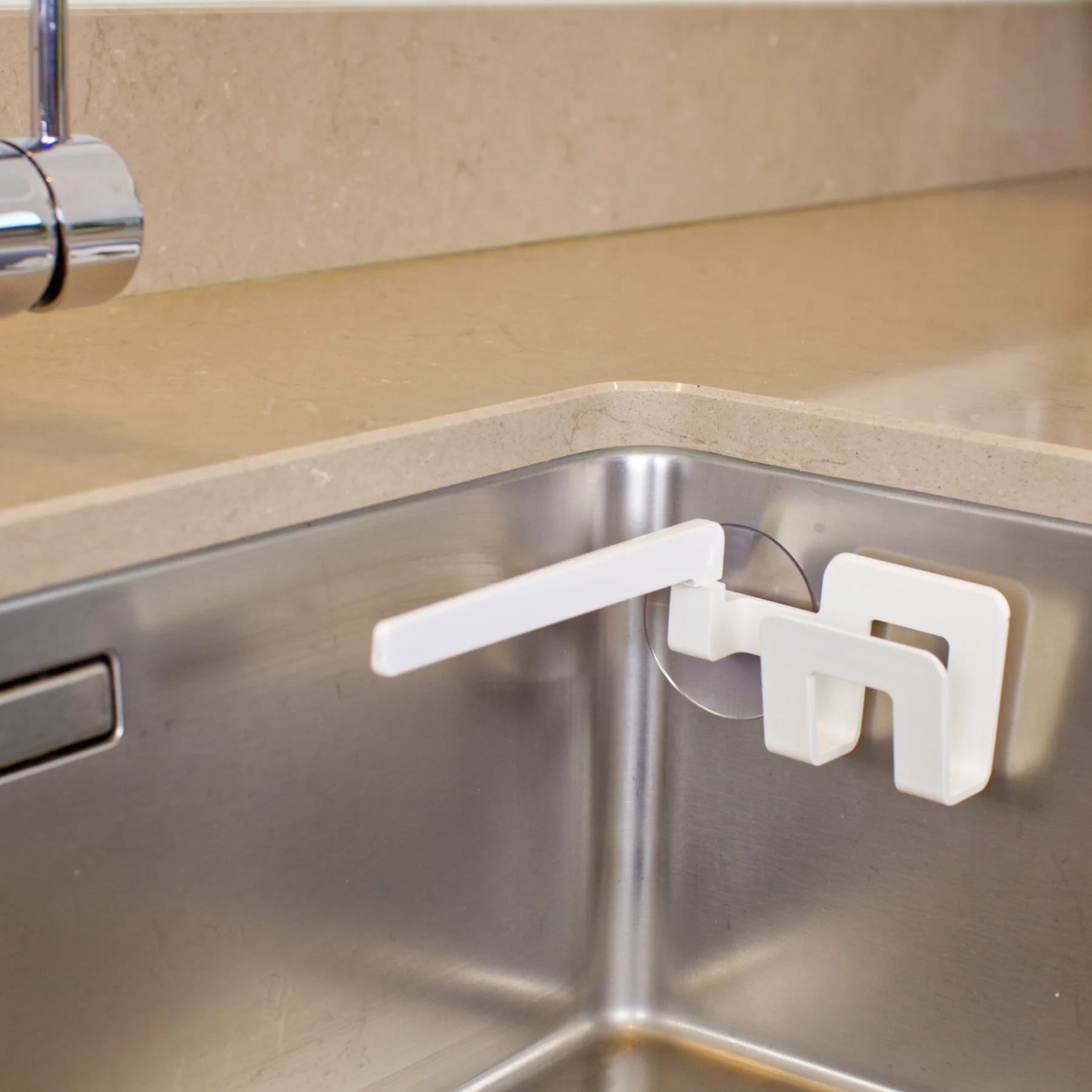 Dishcloth and sponge holder 2-in-1 with suction cup Do-Dish- Bosign