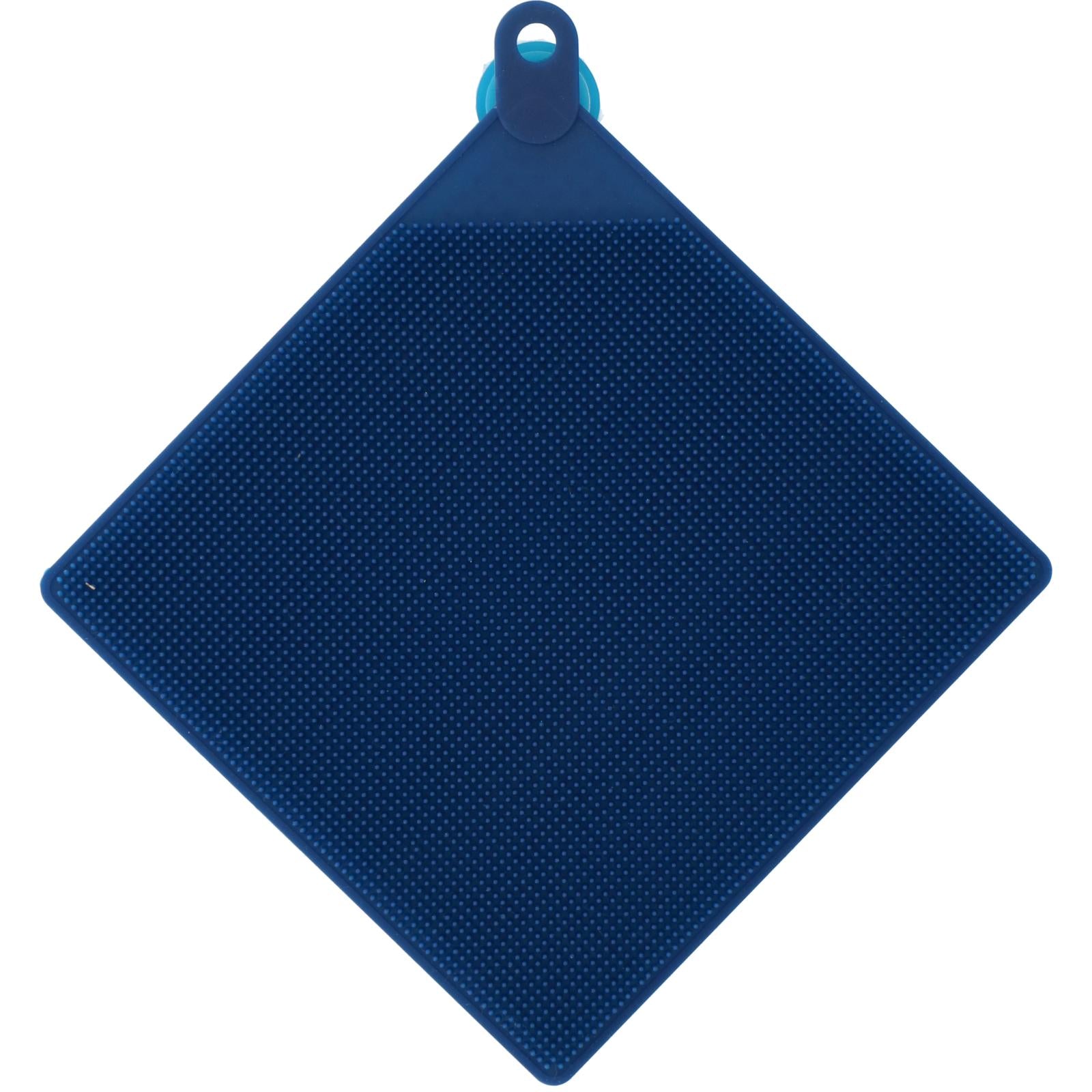 vaatdoek uit silicone met zuignap donkerblauw 