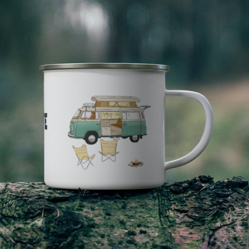 Vanlife-Reisetagebuch-Tasse | Perfekt für Roadtrips und Camping