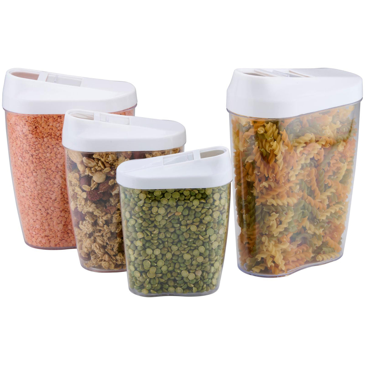 Container With Spout Food storage containers with sealable spouts, set of 4 - Alpina ...
