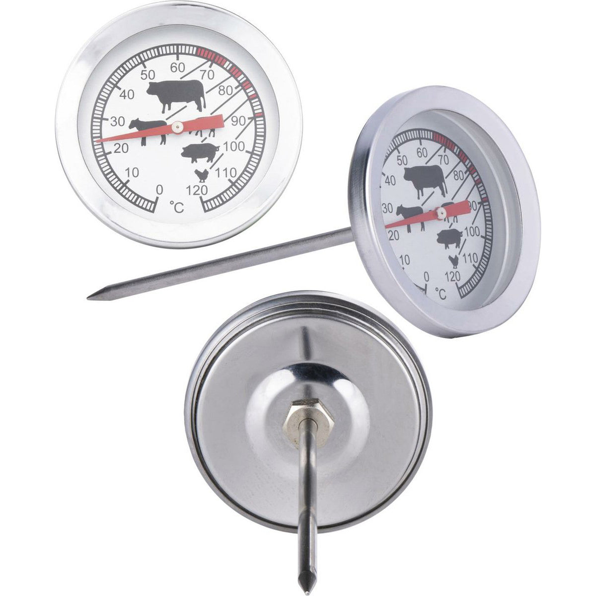 Meat thermometer probe stainless steel 12 cm - Alpina