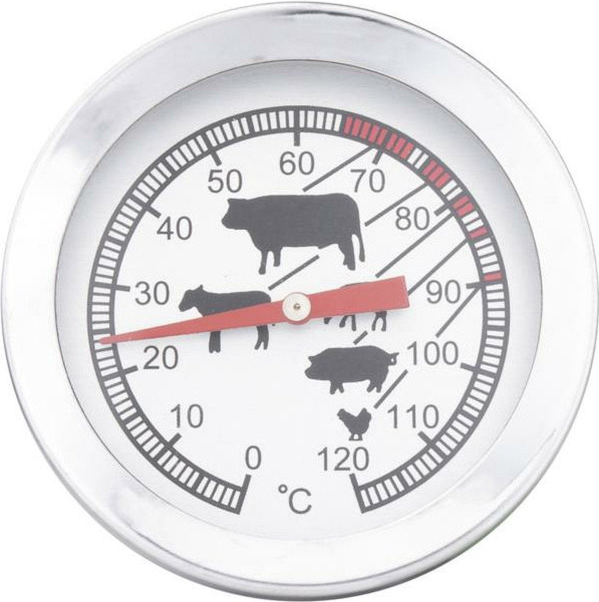 Meat thermometer probe stainless steel 12 cm - Alpina