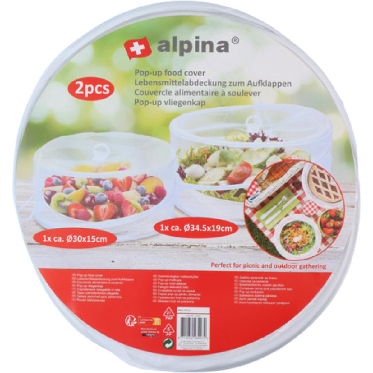 Flying cap food cover 2 pieces - Alpina