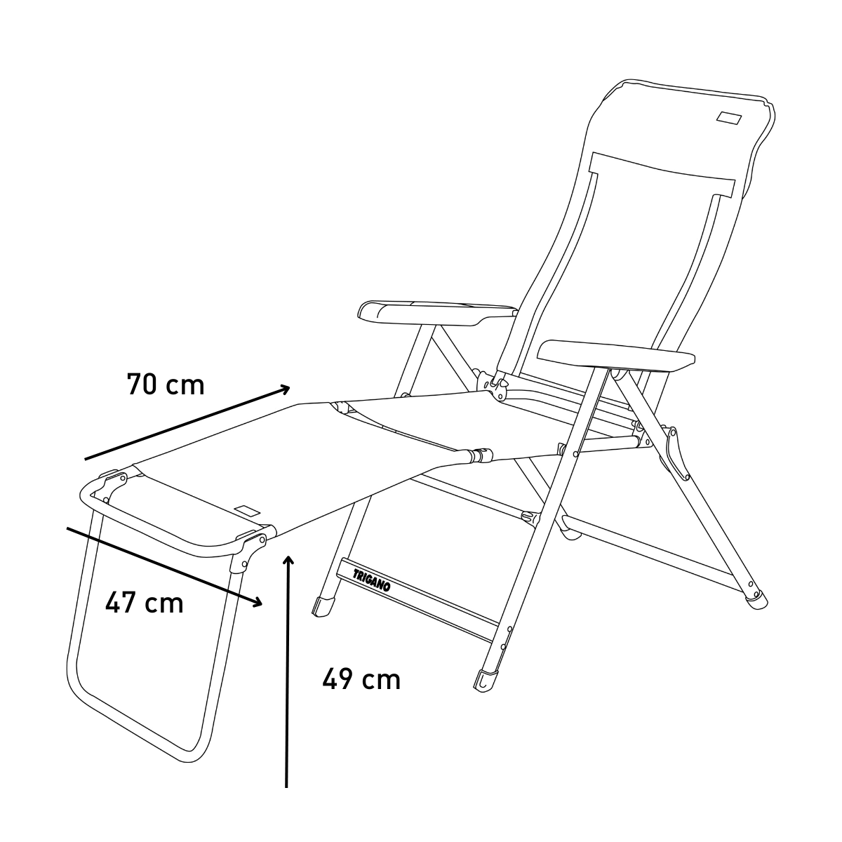 Footrest for camping chair Electra Moka - Trigano