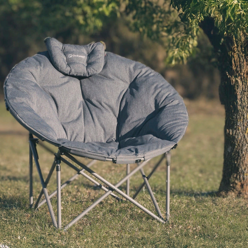 runder campingstuhl Faltbarer runder niedriger Loungesessel Kentucky Lake – Outwell
