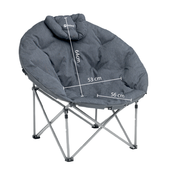 Foldable round low lounge chair Kentucky Lake - Outwell
