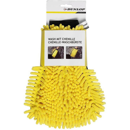 Washandschoen 2-in-1 in microvezel voor het wassen van caravan of camper - Dunlop