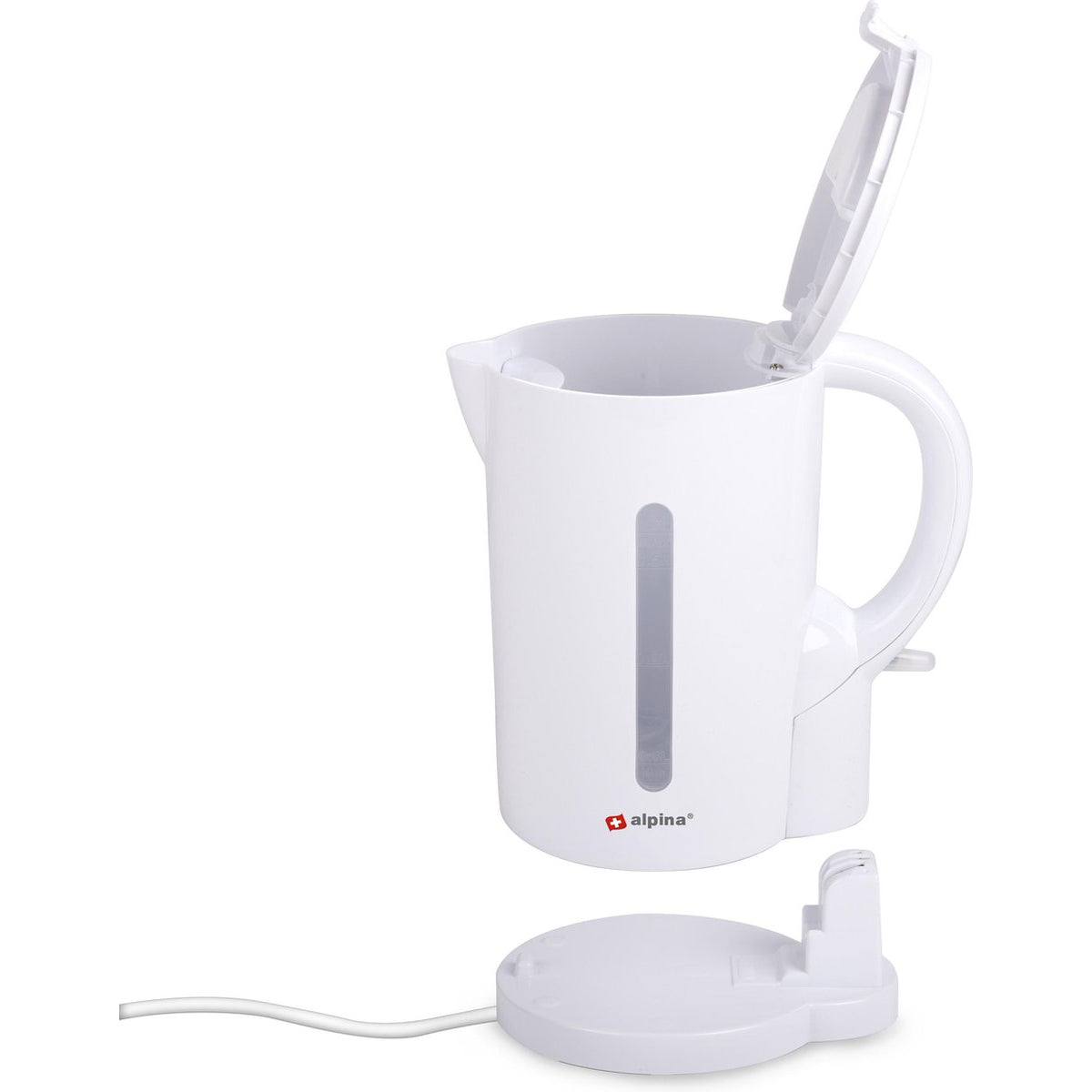 Kettle of 1.7 Liter and 2200W with cordless pouring jug and boil-dry protection - Alpina