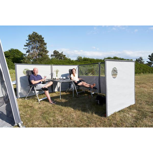 Windscherm Flex 3 delig Grey