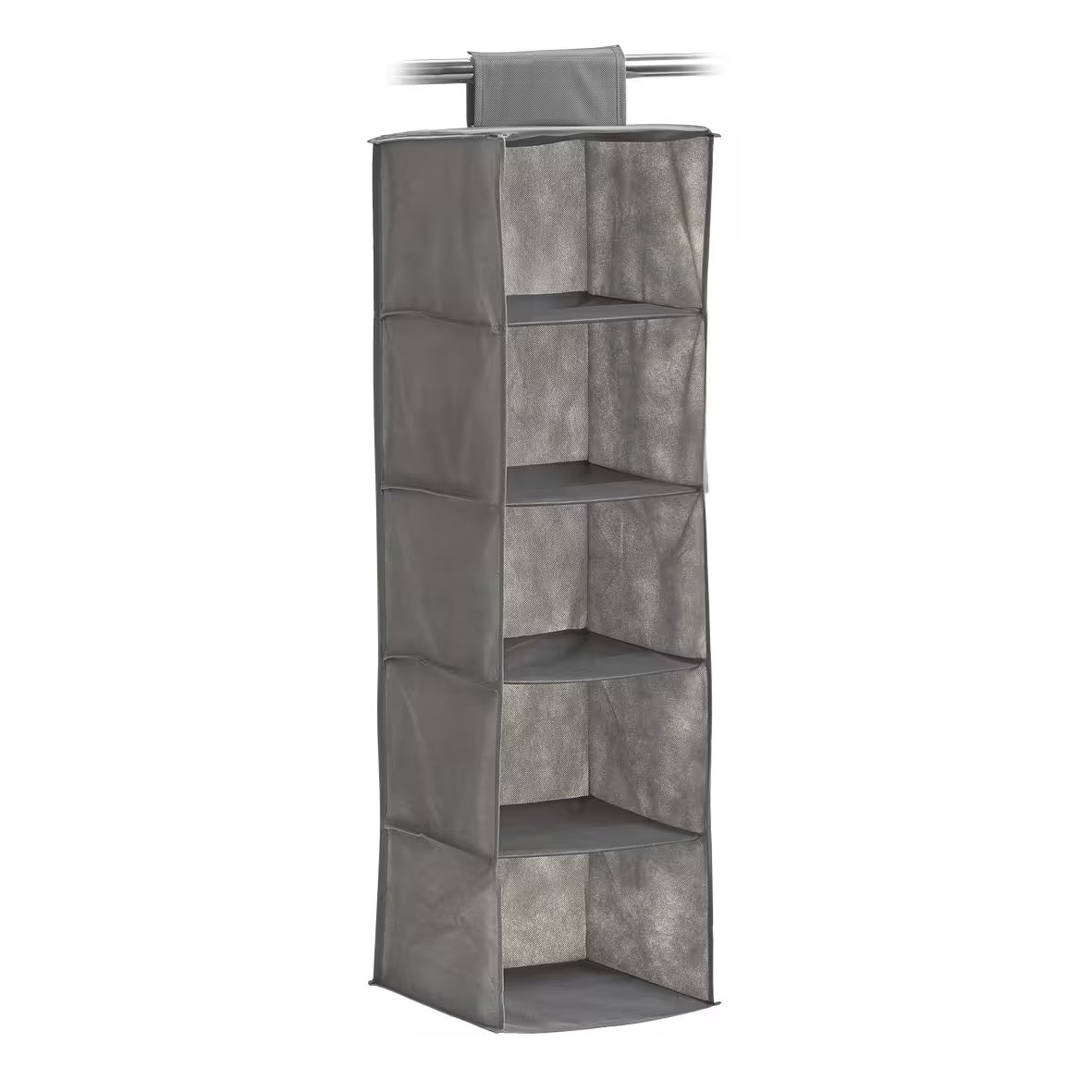 Hanging cabinet organizer - 5 compartments - grey - Zeller