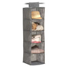 Hanging cabinet organizer - 5 compartments - grey - Zeller