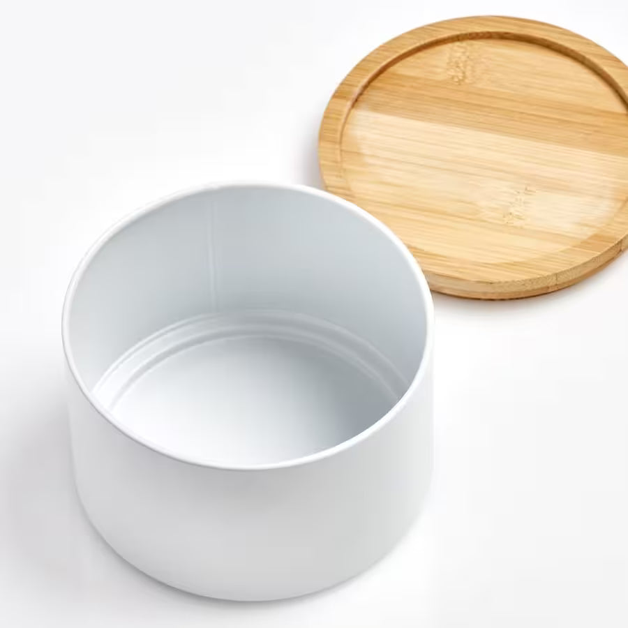 Stilvolle Aufbewahrungsbox mit Bambusdeckel - 1 Stück - Zeller