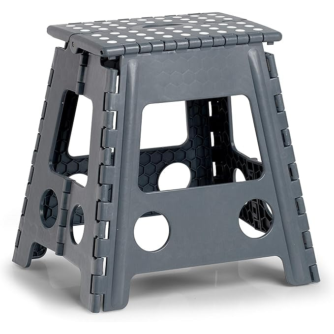 Foldable step stool in various sizes - anthracite - Zeller