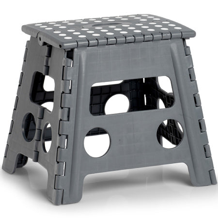 Foldable step stool in various sizes - anthracite - Zeller