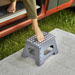 Foldable step stool in various sizes - anthracite - Zeller