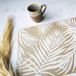Tischset mit Palmblattmotiv - verschiedene Farben - Zeller