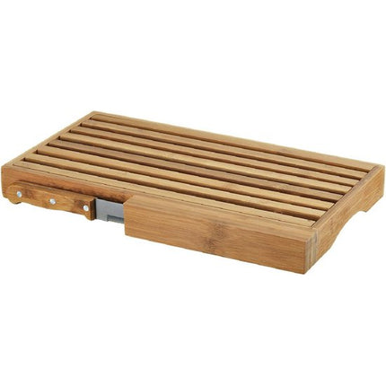 Snijplank / broodplank met kruimelopvang en mes - Zeller