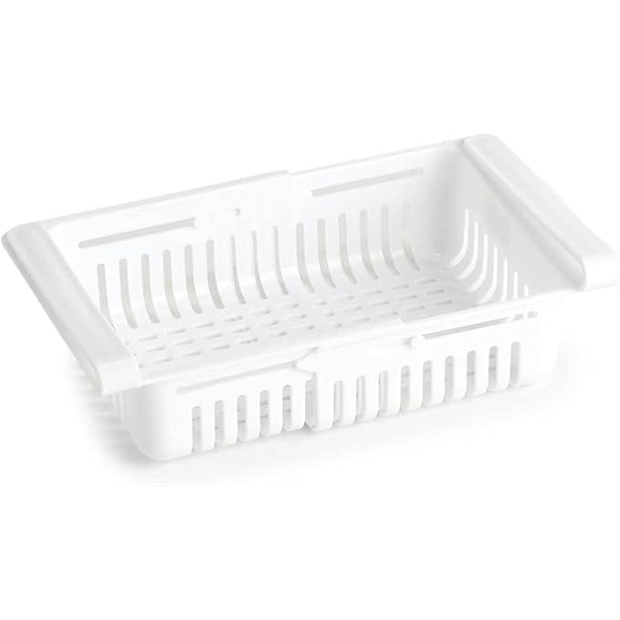 Panier coulissant pour réfrigérateur - blanc - Zeller