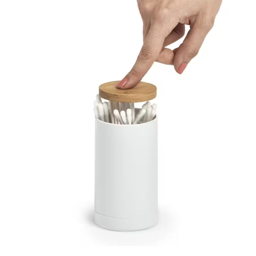 Cotton swab dispenser - lid with push button - Zeller